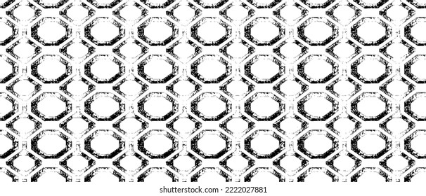 Rough texture. Worn down wallpaper pattern design. Broken plaster grunge damask effect. Distressed overlay texture design. Vector illustration. Eps10.