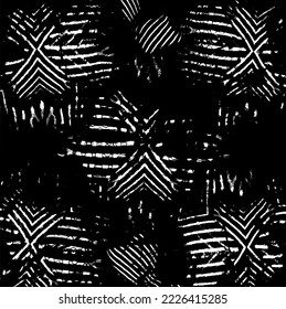 Rough texture. Worn down wallpaper pattern design. Broken plaster grunge damask effect. Distressed overlay texture design. Vector illustration. Eps10.