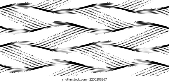 Rough texture. Worn down wallpaper pattern design. Broken plaster grunge damask effect. Distressed overlay texture design. Vector illustration. Eps10.