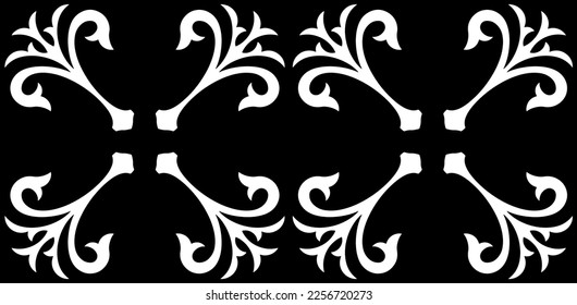 Rough texture. Worn down wallpaper pattern design. Broken plaster grunge damask effect. Distressed overlay texture design. Vector illustration. Eps10.