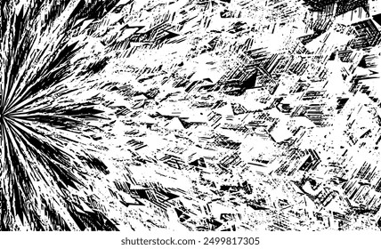 Rough texture. Worn down wallpaper pattern design. Broken plaster grunge damask effect. Distressed overlay texture design. Vector illustration. Eps10.