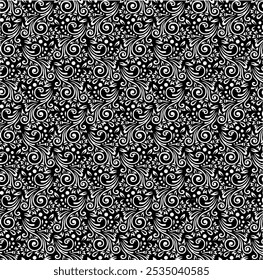 Rough texture. Worn down wallpaper pattern design. Broken plaster grunge damask effect. Distressed overlay texture design. Vector illustration. Eps10.