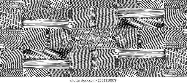 Rough texture. Worn down wallpaper pattern design. Broken plaster grunge damask effect. Distressed overlay texture design. Vector illustration. Eps10.