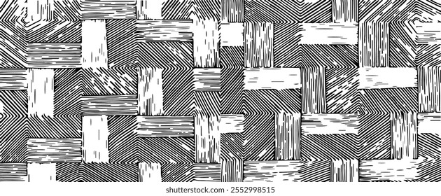 Rough texture. Worn down wallpaper pattern design. Broken plaster grunge damask effect. Distressed overlay texture design. Vector illustration. Eps10.
