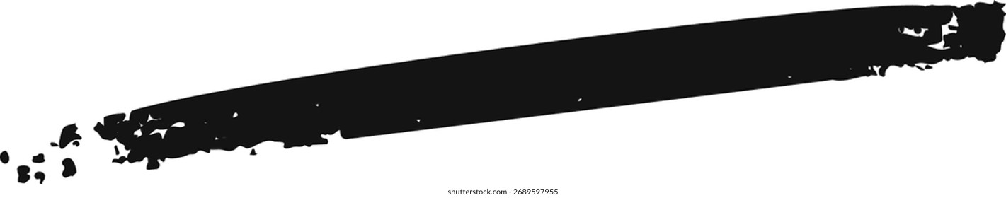Rough textured brush line design