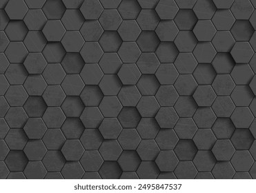 Rough textured metal background with a geometric pattern. Vector stock illustration.