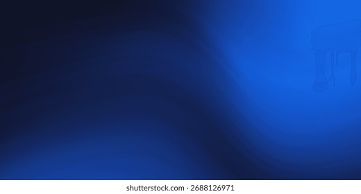 Projeto em branco de gradiente azul abstrato de transição suave minimalista texturizada áspera.
