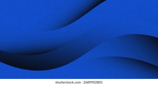Rough textured minimalist soft transition abstract blue gradient blank design.