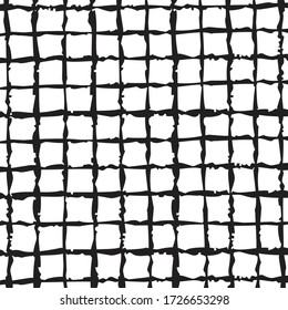 Reiche, gerissene Streifen, die sich überqueren, um ein zusammenhängendes, gitterartiges, monochromes Muster zu schaffen