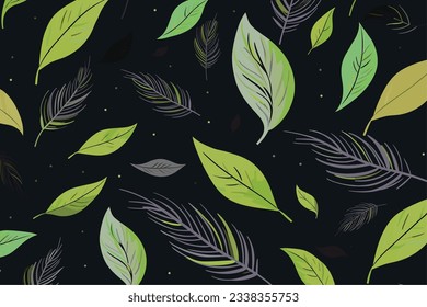 Rough touch plant illustrations with Nordic-style leaf illustrations.