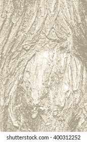 rough tree bark wood with cracks, speck, splinter, branch knot and twigs background  texture for vintage design