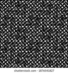 Rough tweed fabric texture. Old wool blanket. Graphics in black and white.