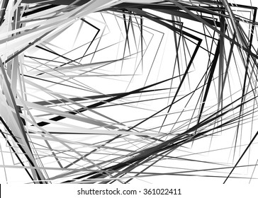 Rough vector texture with edgy rectangular shapes. Abstract grayscale pattern / background.