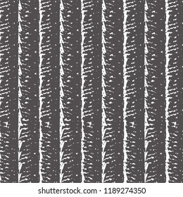 Rough vertical stripes with irregular or fringed edges. Monochrome graphic pattern. Vector illustration.