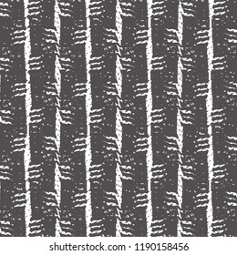 Rough vertical stripes with irregular or fringed edges. Monochrome graphic pattern. Vector illustration.