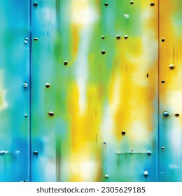 grobe Wand-Metallmuster aus buntem abstraktem Design