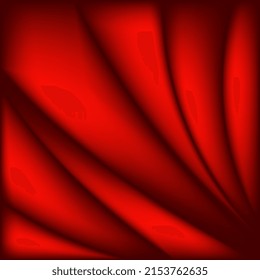 efecto de gradiente de textura de la cortina roja de onda aproximada, fondo de ilustración vectorial