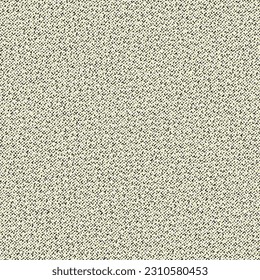 Rough white cloth with black specks. Scrim fabric texture. Flecked canvas background. Seamless pattern. Abstract vector.