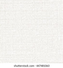 Rough white fabric. Abstract vector.