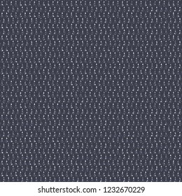 Rough wool fabric. Blue blanket texture. Tweed. Vector illustration. 