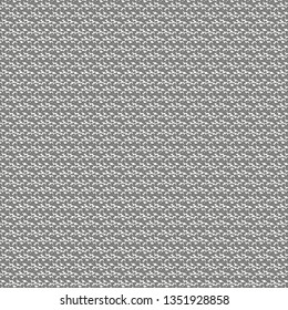 Rough wool fabric texture. Abstract knit background. Monochrome. Vector illustration.