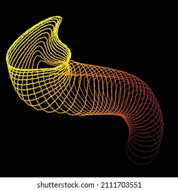 Roughen edges lines in Circle Form . Spiral Vector Illustration .Technology round. Wave Logo . Design element . Abstract Geometric shape .