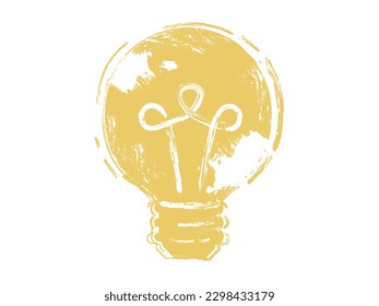 Roughness A006_bulb shows the inspiration vector illustration graphic EPS 10