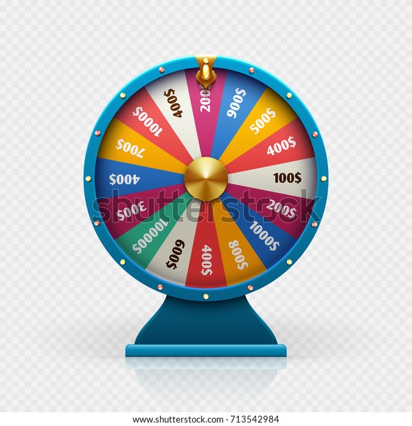 Roulette 3d fortune wheel isolated vector\
illustration for gambling background and lottery win concept. Wheel\
fortune for game and win\
jackpot