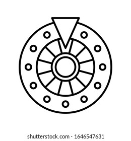 Designvorlagen für Roulette Casino-Vektorillustration