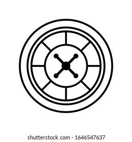 Plantillas de diseño de vectores de iconos de casino de ruleta