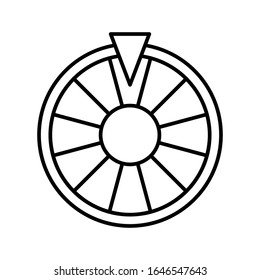 Plantillas de diseño de vectores de iconos de casino de ruleta