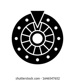 Plantillas de diseño de vectores de iconos de casino de ruleta