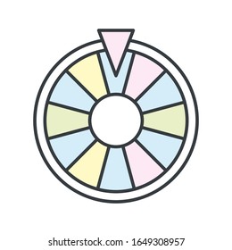 Roulette casino icon vector design templates
