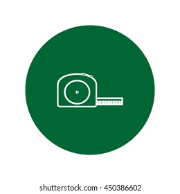 Roulette construction, icon in vector