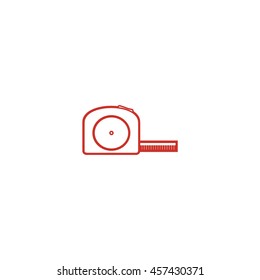 Roulette construction, icon in vector