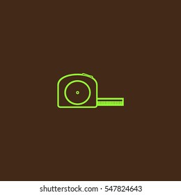 Roulette construction, icon in vector