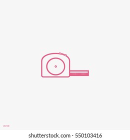 Roulette construction, icon in vector