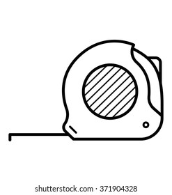 Roulette construction, icon in vector (EPS 8)