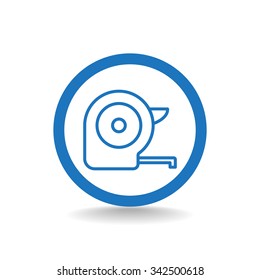 Roulette construction simbol. Tape measure icon