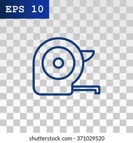 Roulette construction simbol. Tape measure icon