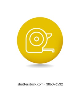Roulette construction simbol. Tape measure icon
