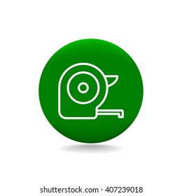 Roulette construction simbol. Tape measure icon