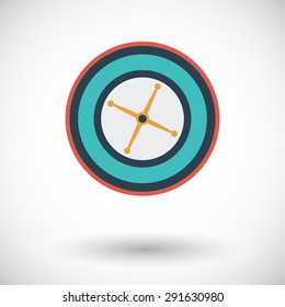 Roulette. Flat vector icon for mobile and web applications. Vector illustration.