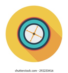 Roulette. Flat vector icon for mobile and web applications. Vector illustration.