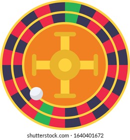 Roulette - Gambling icon set. High quality flat vector illustration for website and mobile application.