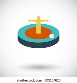 Roulette icon. Flat vector related icon for web and mobile applications. It can be used as - logo, pictogram, icon, infographic element. Vector Illustration. 