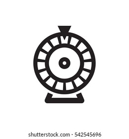 Roulette icon illustration isolated vector sign symbol