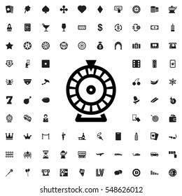 Roulette icon illustration isolated vector sign symbol