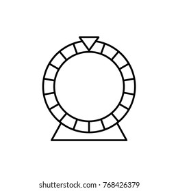 Roulette icon illustration isolated vector sign symbol
