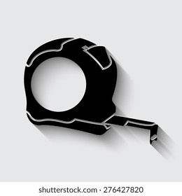 roulette icon with shadow on a grey background